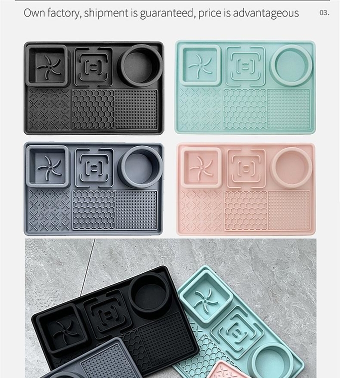 Dog Licking Mat Slow Food Bowl Food Grade Silicone With Suction Cup Pet Bowl