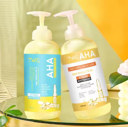 Skin Care Factory / Manufaturer Whitening Body Lotion Lightening Hydrating AHA