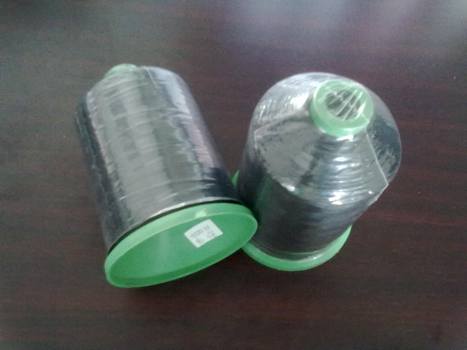 Green / Blue Flame Retardant Polyester Cable Filler Yarn With High Tenacity