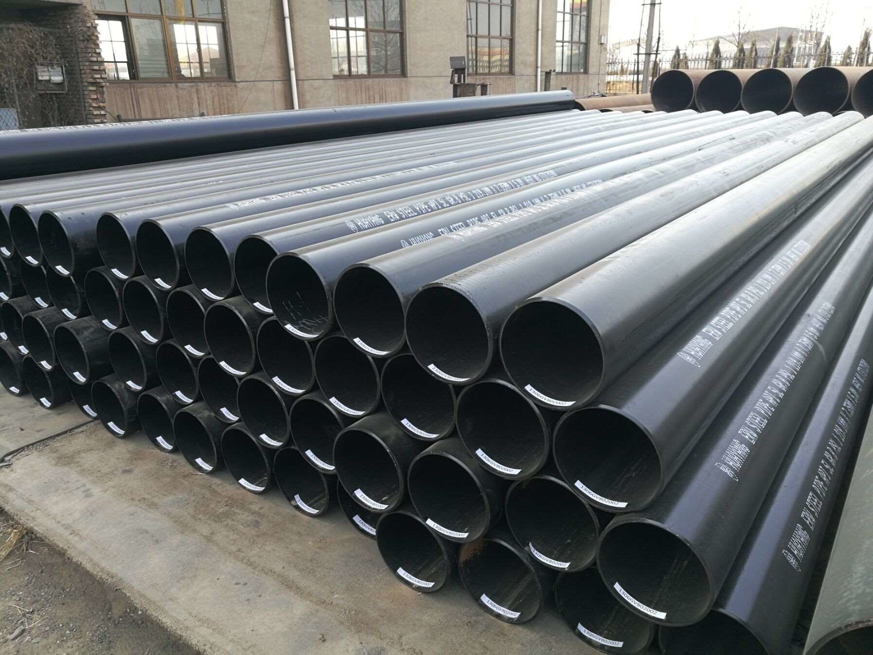Black Welded api 5l GR.B Carbon Erw Steel Pipe ASTM A53