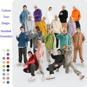 China 360Grams Oversized Pullover Zip Up Hoodie Sweatshirt For Men Women wholesale