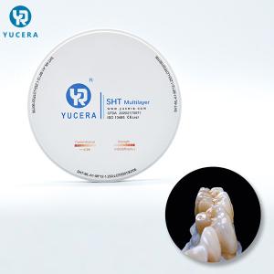 China 1500 ℃ Pre Shade SHT 900MPA Multilayer Zirconia Block wholesale