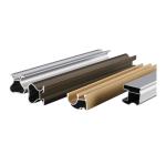 Wardrobe Closet Aluminum Profiles With Silver Bronze Surfaces