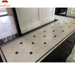 Modern Design Hotel Nero Marquina Big Slab Zimbabwe Black Marble Floors and