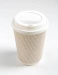 Offset Printing Disposable Ripple Walled Hot Cups Hot Coffee Tea Drinks Paper
