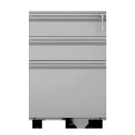 3 Drawer Mobile Metal File Cabinet With Lock