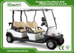 25 Km / H 4 Seater 48V Electronic Golf Carts White Color ADC Separately Motor