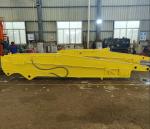 Telescopic Boom for Excavator with Standard Bucket Hitachi Komatsu Yellow Red