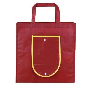 China Tear Resistant Non Woven Reusable Bags , Fold Up Tote Bag Full Color Printing wholesale