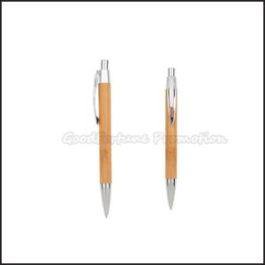 China Elegant Comfortable Bamboo Ballpoint Pen Printed Logo Custom For Presents wholesale