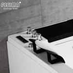 LED Waterfall Whirlpool Bathtub 6 Feet Massage Luxury Spas Walk In Tubs