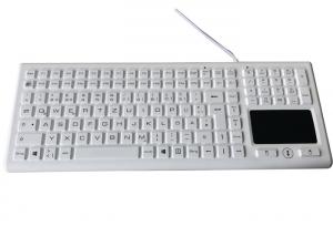 China Medical Silicone Waterproof Keyboard 122 Functional Keys Backlight German Layout on sale