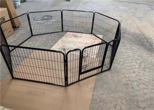 China 8 Panels Pet Stainless Dog Cage Crates Puppy Playpen Play Pen Exercise Cage Fence wholesale