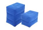 Blue / Grey Inflatable Leg Rest PVC / Flocking Material 2 Seconds Deflating