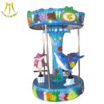 Hansel 3 seats mini carousel for sale ride on horse toy pony for kids
