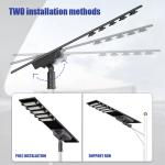 Lens Adjustable Solar Powered Street Lights 180lm/w - 200lm/w Aluminium Solar