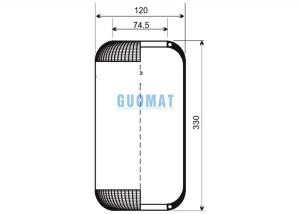 China Phoenix 1E06 Air Spring ODS16000001 Opening Diameter 74.5 Mm Range Rover -1995-2002 wholesale