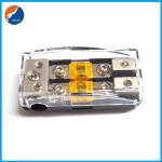 Nickel Plated 8GA Fuse Blocks SAE J1428 2 Ways ANS Fuse Holder
