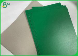 China Durable 1.5mm 1.8mm Recycled Green Mounted Grey Paper Cardboard Sheets 70 * 100cm wholesale