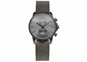 China Black Stainless steel chronograph watch hand japan movt watch sr626sw wholesale