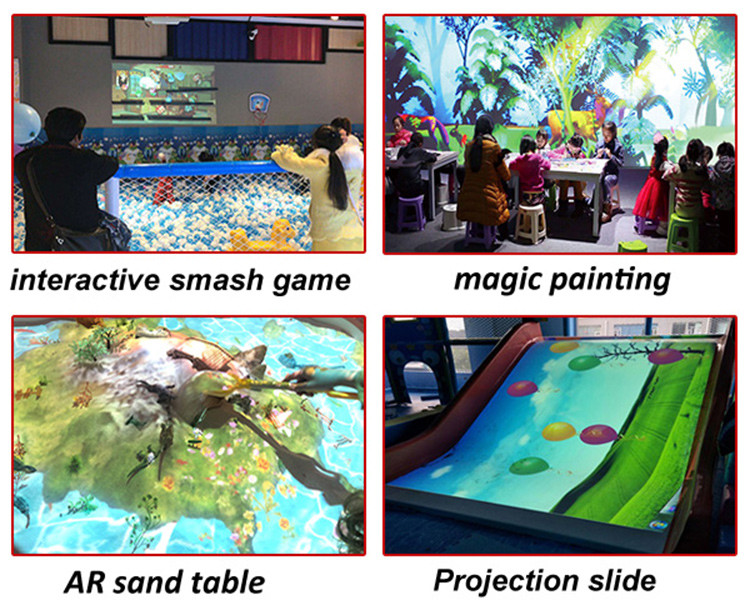 Trampoline Interactive Floor Projector Indoor 30 Games 1 Computer Integrated Host