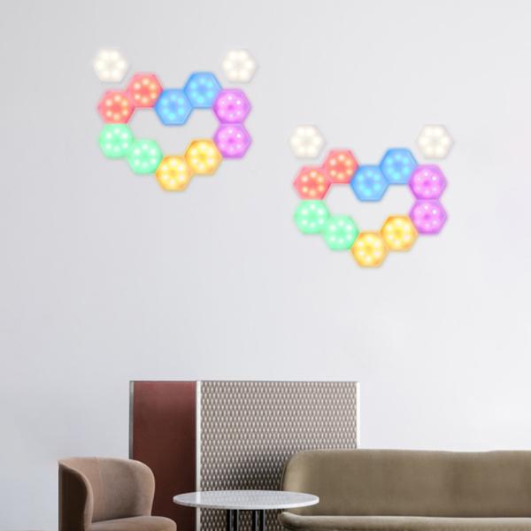1Watt Remote Control Under Cabinet Light 4000K Honeycomb Wall Lamp