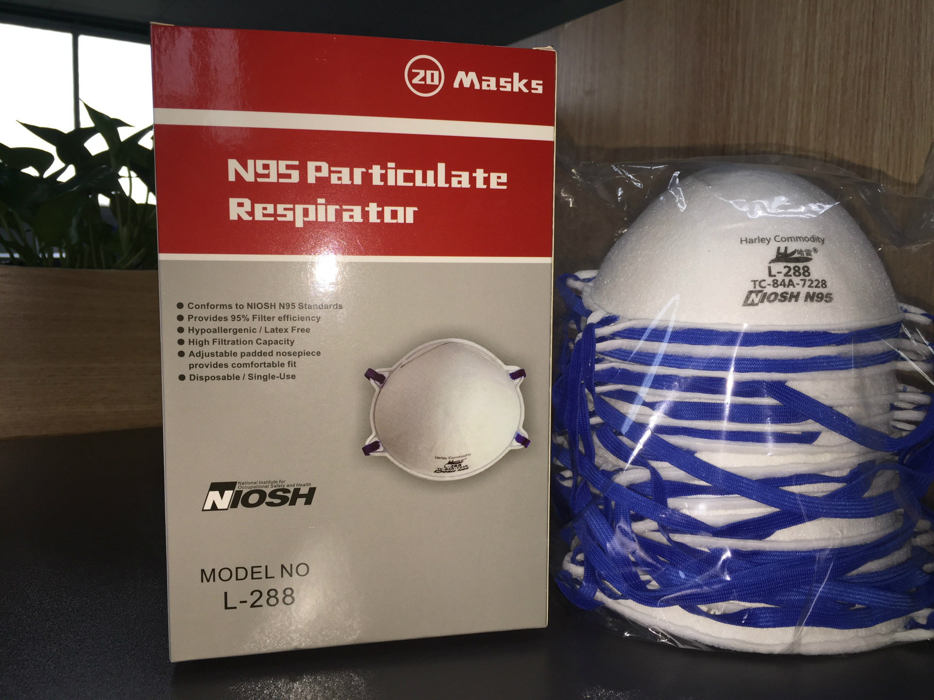 Ready to ship EN149:2001+A1:2009 approved face mask Niosh N95 cup mask