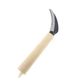 China 120pcs/ Carton Stainless Steel Serrated Sickle 0.3mm 10in Cleaning Grass Sickle wholesale