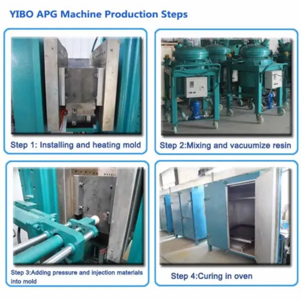 Automatic Three Phase Outdoor Operation Epoxy Resin Hydraulic Clamping Machine for Electric Insulators with 900*900*900 Specification