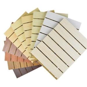 China Acoustic Wooden Board with A1 Fireproof Grade / Replaceable Beauty Sound Absorption Panel wholesale