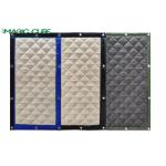 Grey PVC Tarpaulin And Fabric Sound Barrier For Outdoor Construction Sites