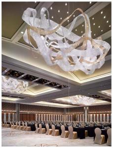 China Tailor Made Crystal Ribbon Chandelier Modern European Chandeliers wholesale