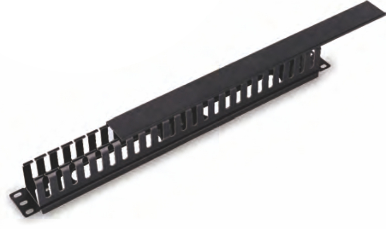 1U cable manager(plastic+metal)