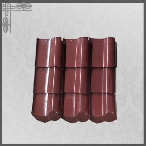 China Modern 220mm Ceramic Roof Tiles House Spanish Handmade Red Clay Roof Tiles wholesale
