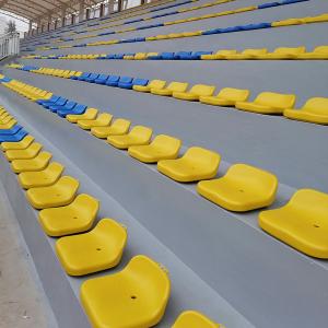 China Floor Mounted Low Back HDPE Stadium Bucket Seats For Concret Steps wholesale