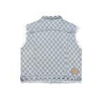 Fall Plaid Denim Sleeveless Men′ S Cardigan Vest