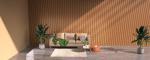 Slat Wood Acoustic Panels 21mm Wall Ceiling Decoration Sound Proof Insulation