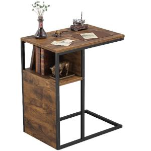 China Custom Reversible Steel Wood C Side Nightstand Tables For Living Room wholesale