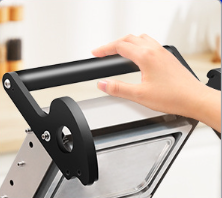 Stainless Steel Manual Heat Sealer Machine FR220E with Adjustable Temperature CE Certified for Food Tray Sealing