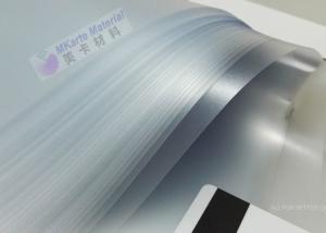 China Transparent 0.1mm 6.0 N/Cm 40 MPa PVC Coated Overlay wholesale