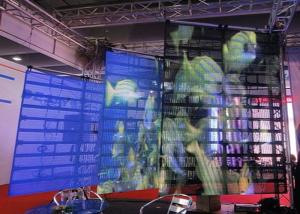 China P12.5 Full Color Transparent LED Screen Indoor LED Video Wall SMD 1R1G1B wholesale