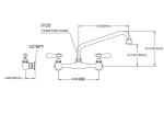 12 Inch 305mm Length NSF Wall Mount Kitchen Faucet