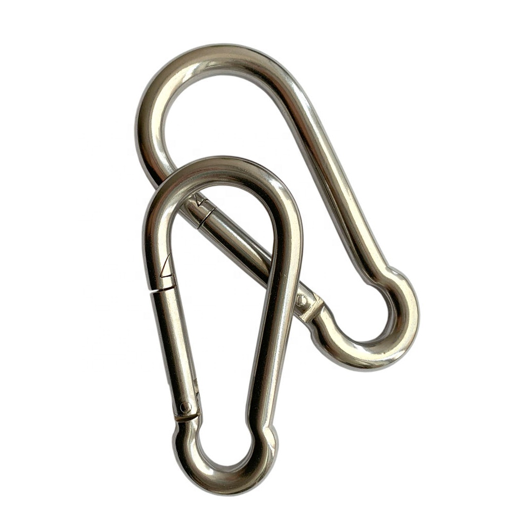 Electrolytic Treatment Technology Stainless Steel DIN5299C Carabiner Snap Spring Hook