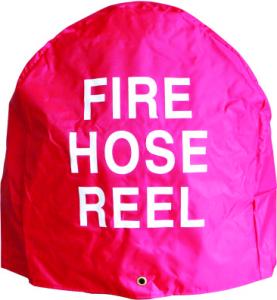 China Red Color Fire Hose Reel Cover With Gate Shape Fire Hose Reel Protection wholesale