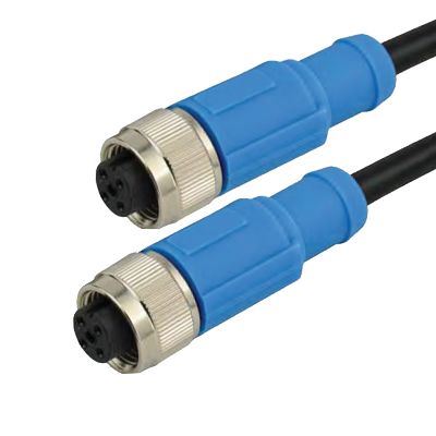 IP68 TPU M12 B Code Connector Feamle Molding Cable 17 Pins