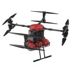4 Axes 8 Propellers Fire Fighting Drone 10km Unmanned Aerial Vehicle 50kg