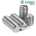 TOBO 304 316 stainless headless screw slotted head screw DIN551