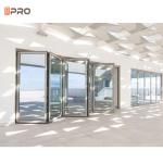Customized graphic Aluminum Glass Folding Door For Villa