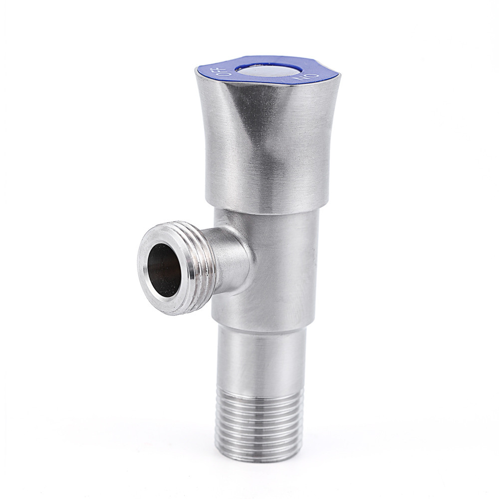 10*5.5*3.5 Multi Turn Angle Stop Valve 1/2"X3/8" SS304 Brushed Angle Valve