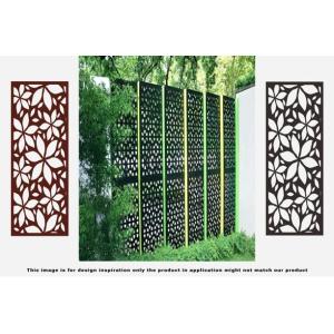 China Price On Louver 6' Laser-Cut Steel Fencing Panel Aluminum Privacy Fence wholesale